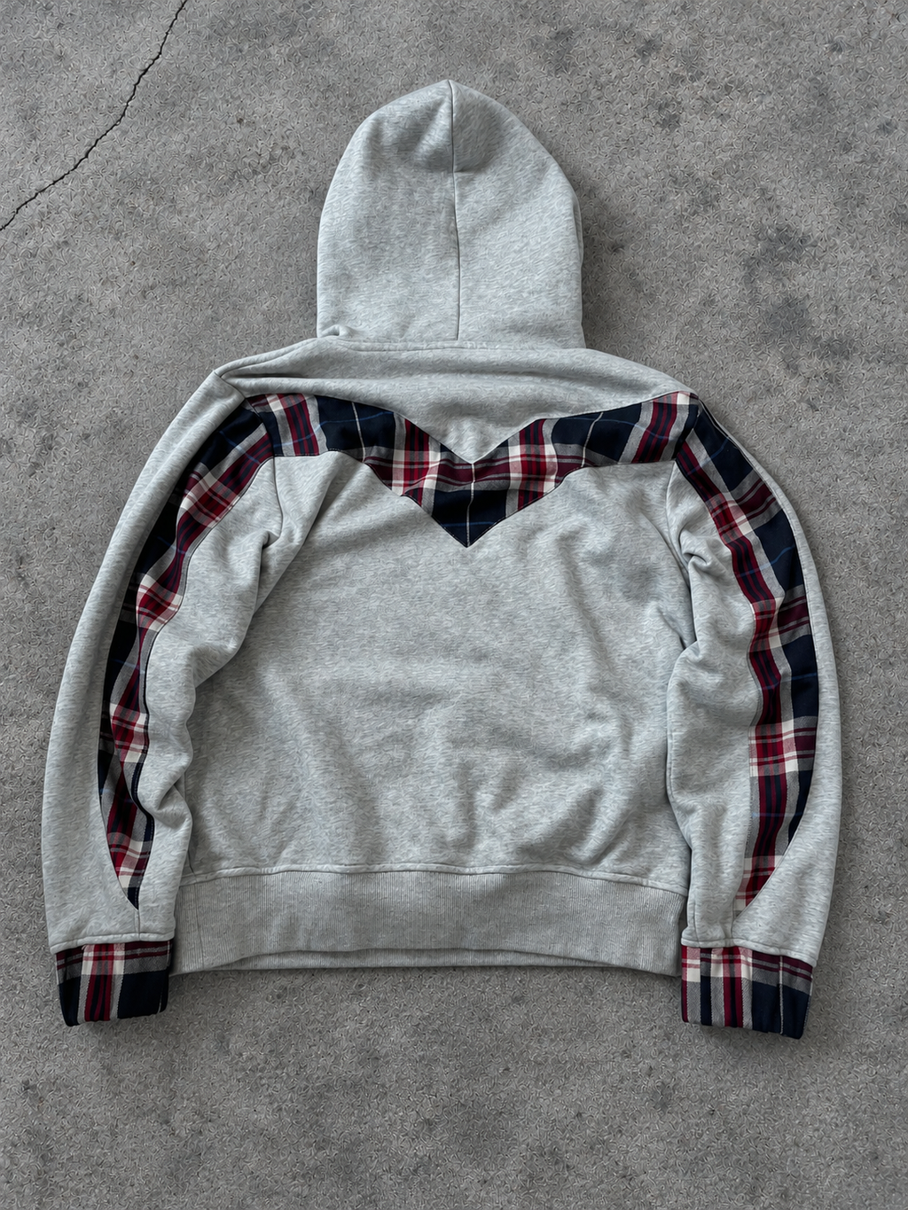 Patchwork Plaid Hoodie